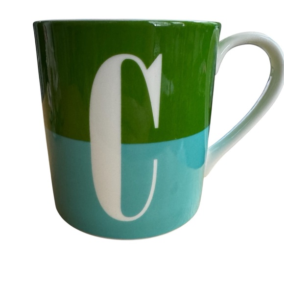 Kate Spade Lenox Coffee Tea Mug Cup WICKFORD RED LETTER DAY Initial C 12oz - Picture 1 of 7